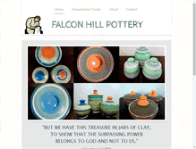 Tablet Screenshot of falconhillpottery.com